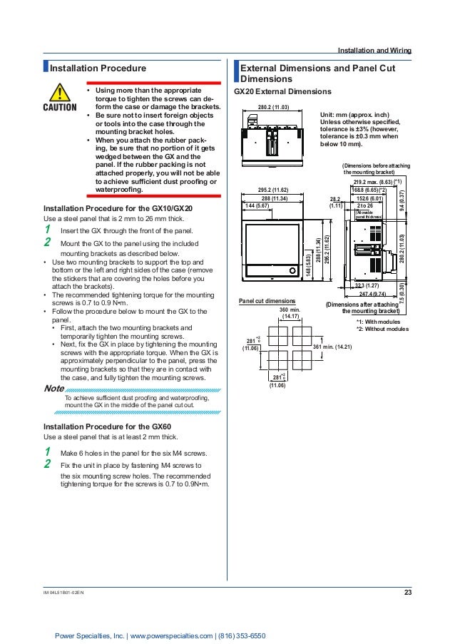 Yokogawa Model GX10/GX20/GP10/GP20 Paperless Recorder First Step Guide