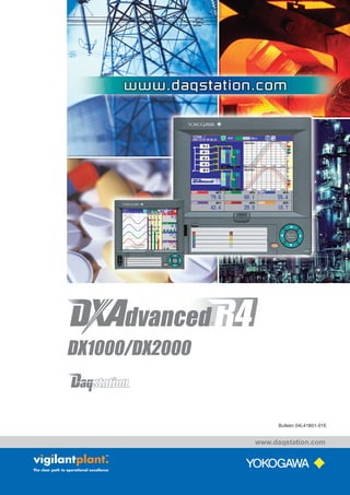 www.daqstation.com
Bulletin 04L41B01-01E
DX1000/DX2000
 