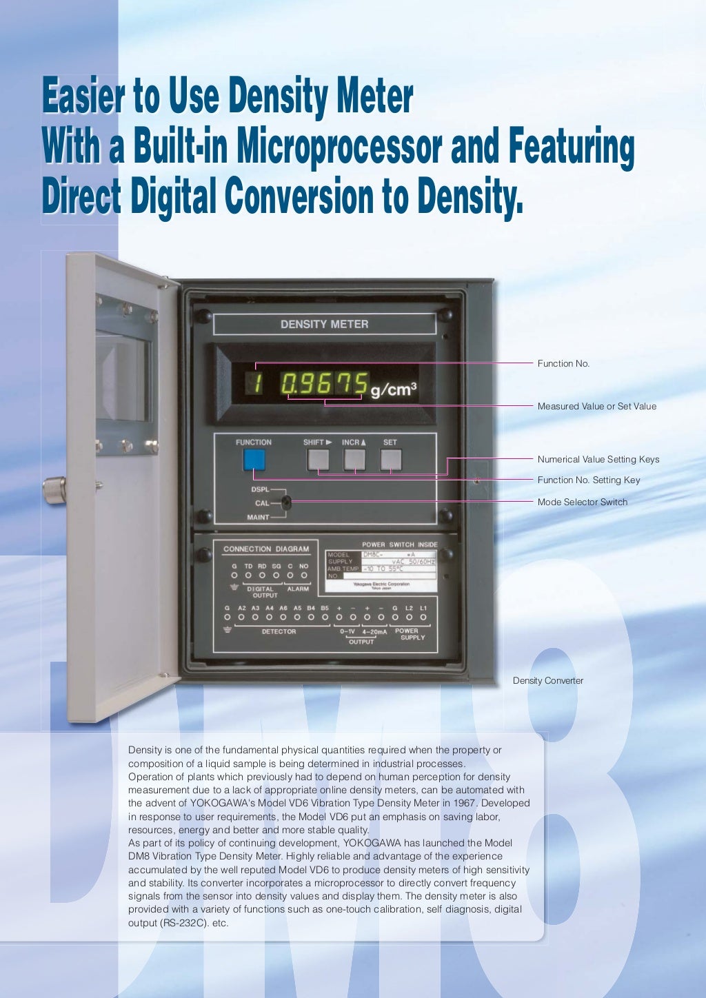 Yokogawa Vibration Type Density Meter