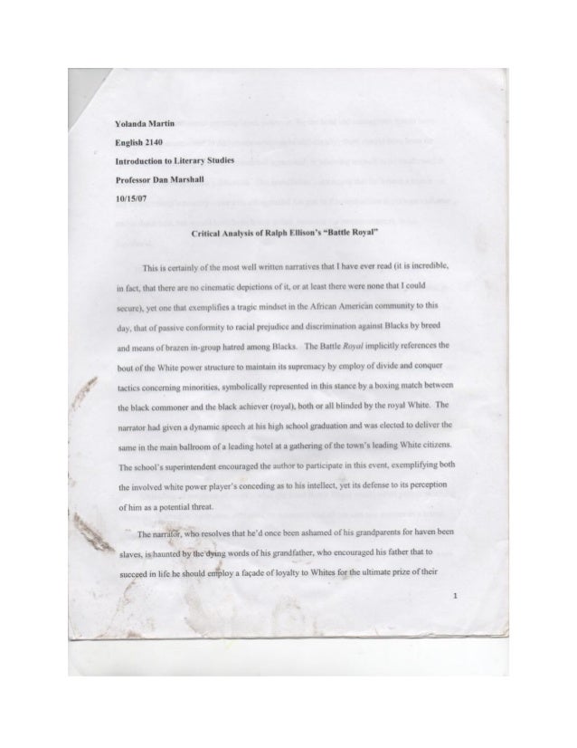 a literary analysis of the symbol of racial inequality in battle royal by ralph ellison Symbolism and battle royal by ralph ellison ralph ellison battle royal short story analysis man by ralph ellison is scattered with symbolism. a literary analysis of the symbol of racial inequality in battle royal by ralph ellison Symbolism and battle royal by ralph ellison ralph ellison battle royal short story analysis man by ralph ellison is scattered with symbolism.
