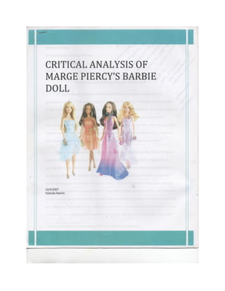 Yolanda martin's graded gsu critical analysis of marge piercey's barbie doll