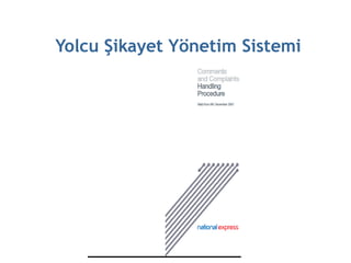 Yolcu Şikayet Yönetim Sistemi
 