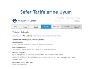 Sefer Tarifelerine Uyum
 