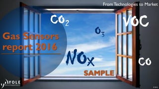From Technologies to Market
© 2015
Gas Sensors
report 2016
CO
O
NOx
VOC
CO
2
3
SAMPLE
 