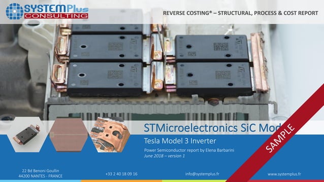 Tesla Model 3 Inverter with SiC Power Module from STMicroelectronics ...