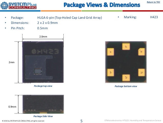 STMicroelectronics HTS221 Humidity and Temperature Sensor teardown re…