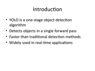 Comprehensive Overview of YOLO: Real-Time Object Detection Algorithm | PPTX