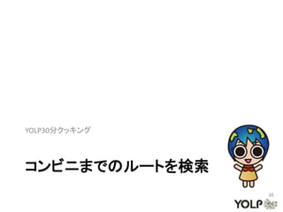 YOLP30分クッキング



コンビニまでのルートを検索
                35
 