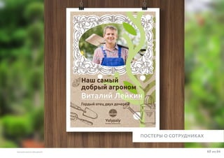 60 из 64ВЫСШАЯ ШКОЛА БРЕНДИНГА
ПОСТЕРЫ О СОТРУДНИКАХ
 