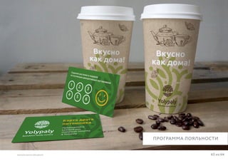 63 из 64ВЫСШАЯ ШКОЛА БРЕНДИНГА
ПРОГРАММА ЛОЯЛЬНОСТИ
 