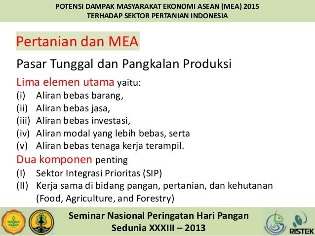 Yonariza dampak mea thd pertanian indonesia