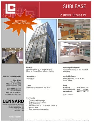 Yonge and bloor   flyers