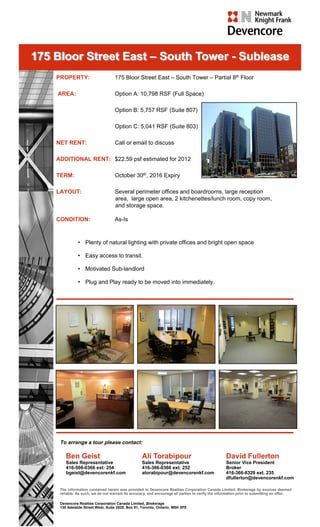 Yonge and bloor   flyers