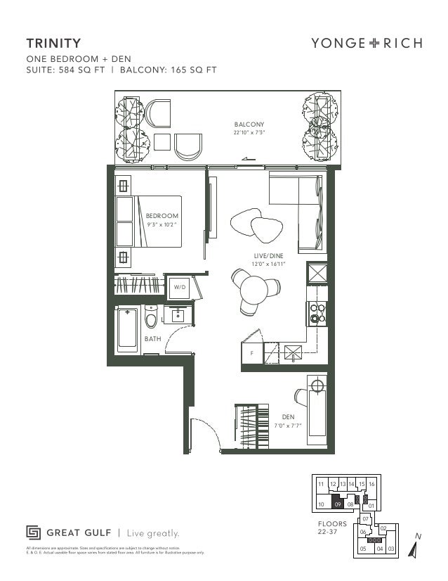 Yonge and Rich Floorplans