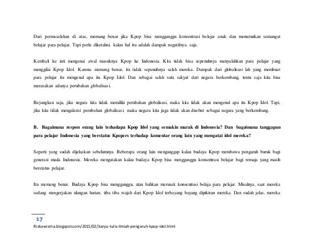 Dampak Positif Dan Negatif Kpop Terhadap Remaja