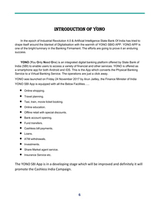 Yono sbi report | PDF