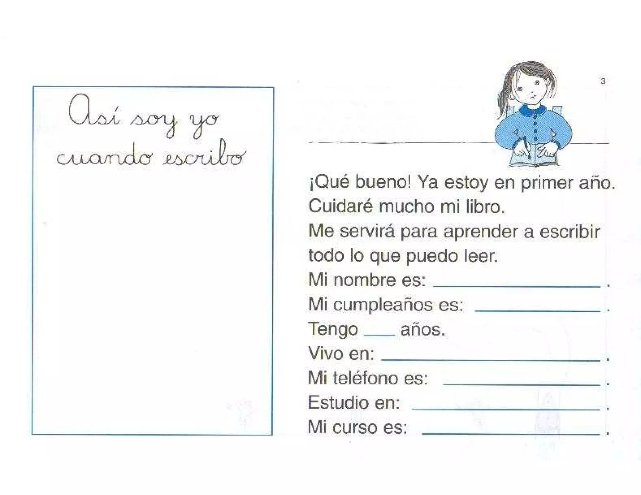 Yo pienso, escribo y aprendo