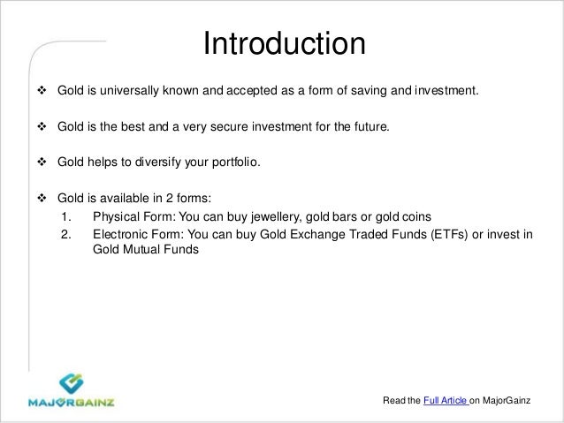 Best options to buy gold