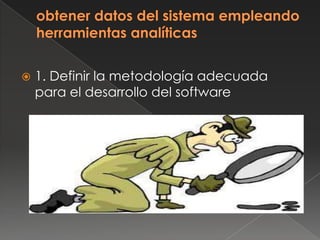    1. Definir la metodología adecuada
    para el desarrollo del software
 