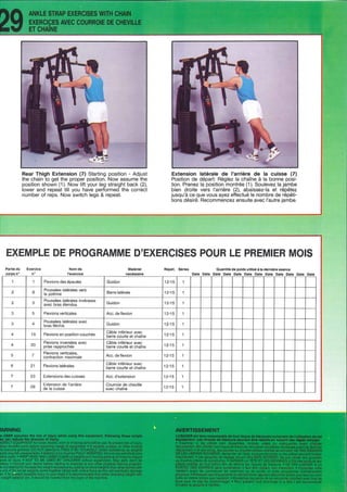 York 925 exercise chart outlet