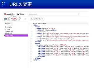 URLの変更
クリック
 