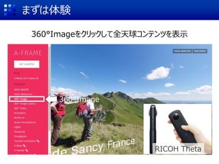 まずは体験
360°Imageをクリックして全天球コンテンツを表示
360°Image
RICOH Theta
 