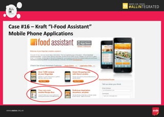 WWW.AMDIA.ORG.AR
Case #16 – Kraft “I-Food Assistant”
Mobile Phone Applications
4
 
