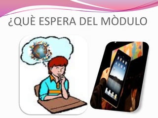 ¿QUÈ ESPERA DEL MÒDULO
 
