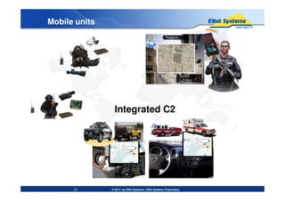 Mobile units
10:53
(+2:50)
125M
Recon 1:
Target is
located
© 2014 by Elbit Systems | Elbit Systems Proprietary
Integrated C2
11
 