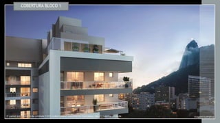 COBERTURA BLOCO 1
O painel em madeira da unidade 1101 (cobertura) é meramente ilustrativo, não incluso na unidade. Imagem Ilustrativa
 