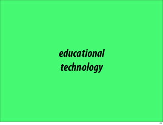 YOU Learning - the impact of user generated content on education