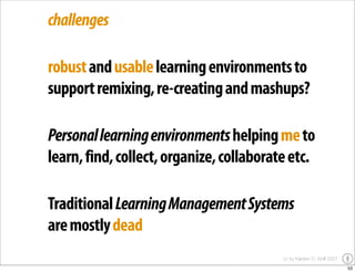 YOU Learning - the impact of user generated content on education