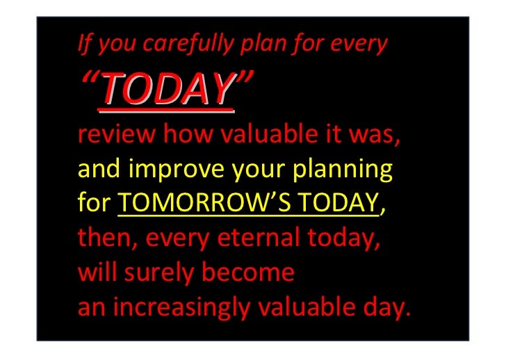 You and today (significance of today)