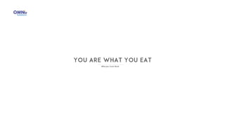 You are what you eat cookbook by Omnie Solutions team