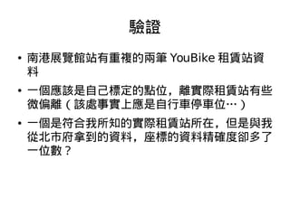 ֤






ϸչ[^վ}ăɹP YouBike UվY

һԓԼ˶cλxHUվЩ
΢ƫxԓ̎ϑ܇ͣ܇λ
һǷ֪ČHUվڣc
ıиõYϣ˵YϾ_ȅs
һλ

 