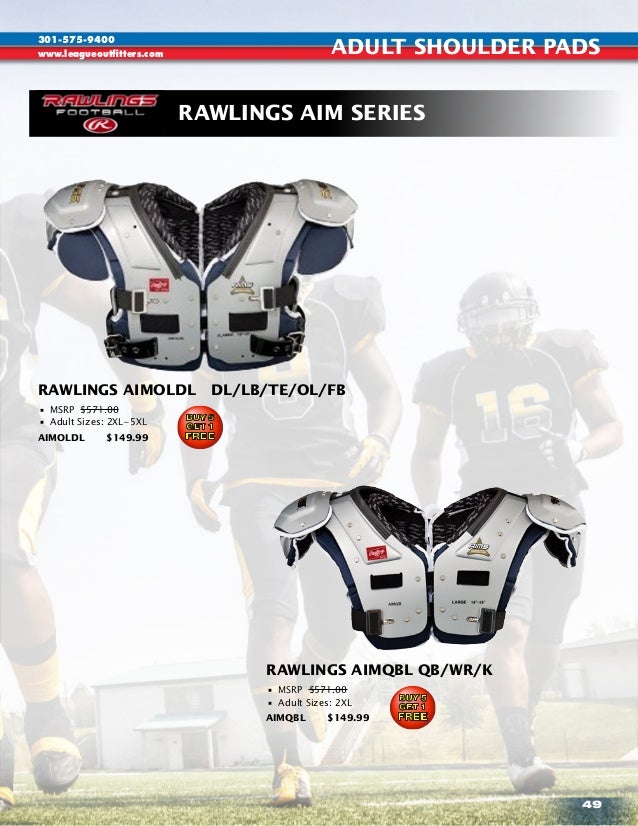 Rawlings Football NECK COLLAR Shock Absorbering Rolls Pad Padding