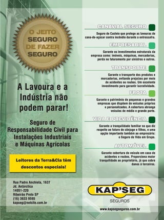 Terra & Cia Abril 2015 27
Leitores da Terra&Cia têm
descontos especiais!
 