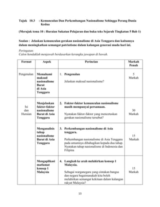 kemunculan dan perkembangan nasionalisme di asia tenggara kertas 3