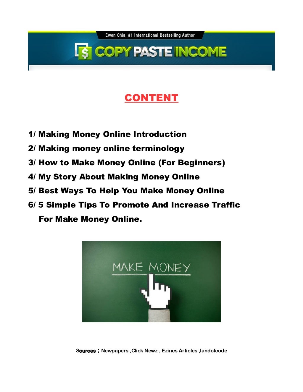 Make money online without technical skill