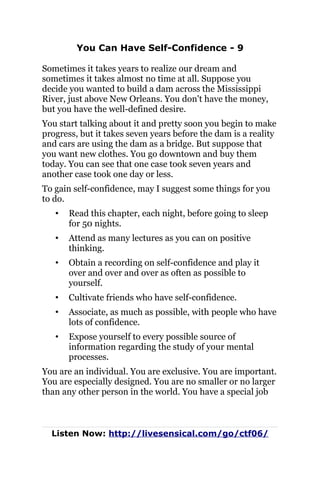 Less Go Confident Realization You Can Have Self-Confidence - If You Can Count to Four | PDF