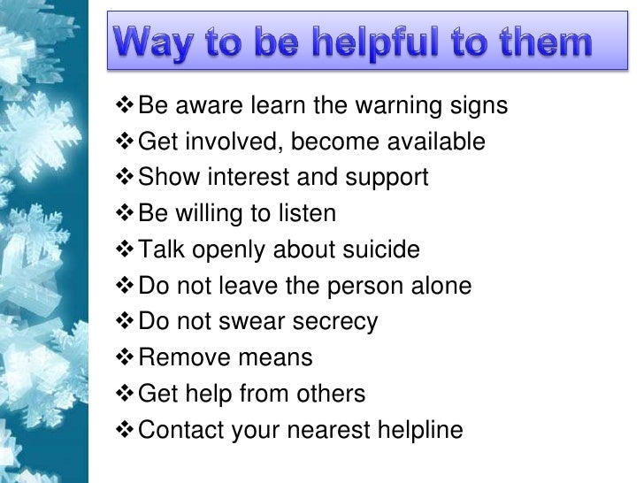 You Can Prevent Suicide