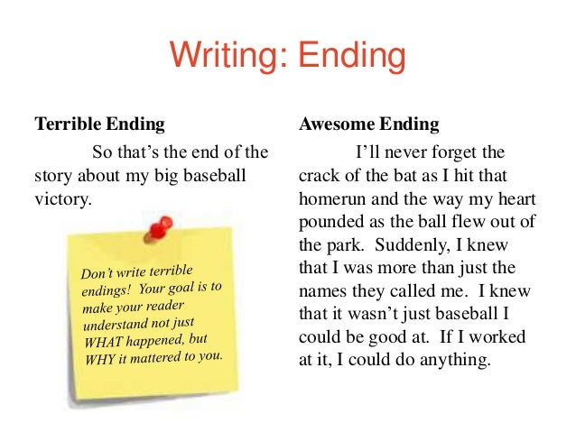 how to end a memoir essay
