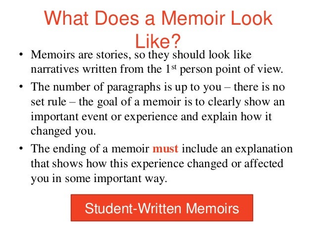 memoir notes lessons tes teach writing memoirs