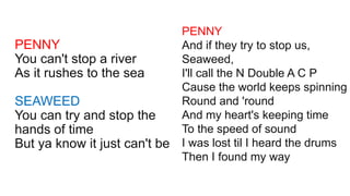 You Cant Stop The Beat Lyrics Ppt