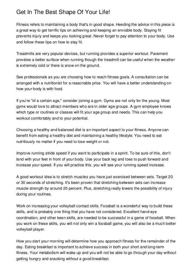 How To Get In The Best Shape Of Your Life At 30 2025