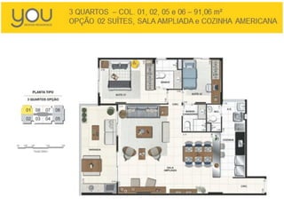 You Design Residence - Apartamentos 2 e 3 Quartos no Recreio - Vendas CLG IMÓVEIS