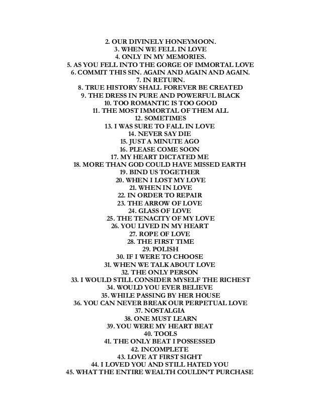 You Die I Die Love Poems Part 2