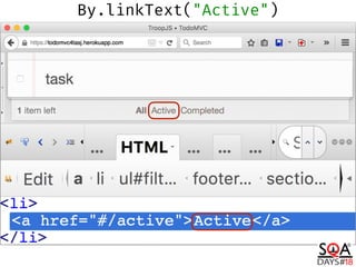 By.linkText("Active")
 