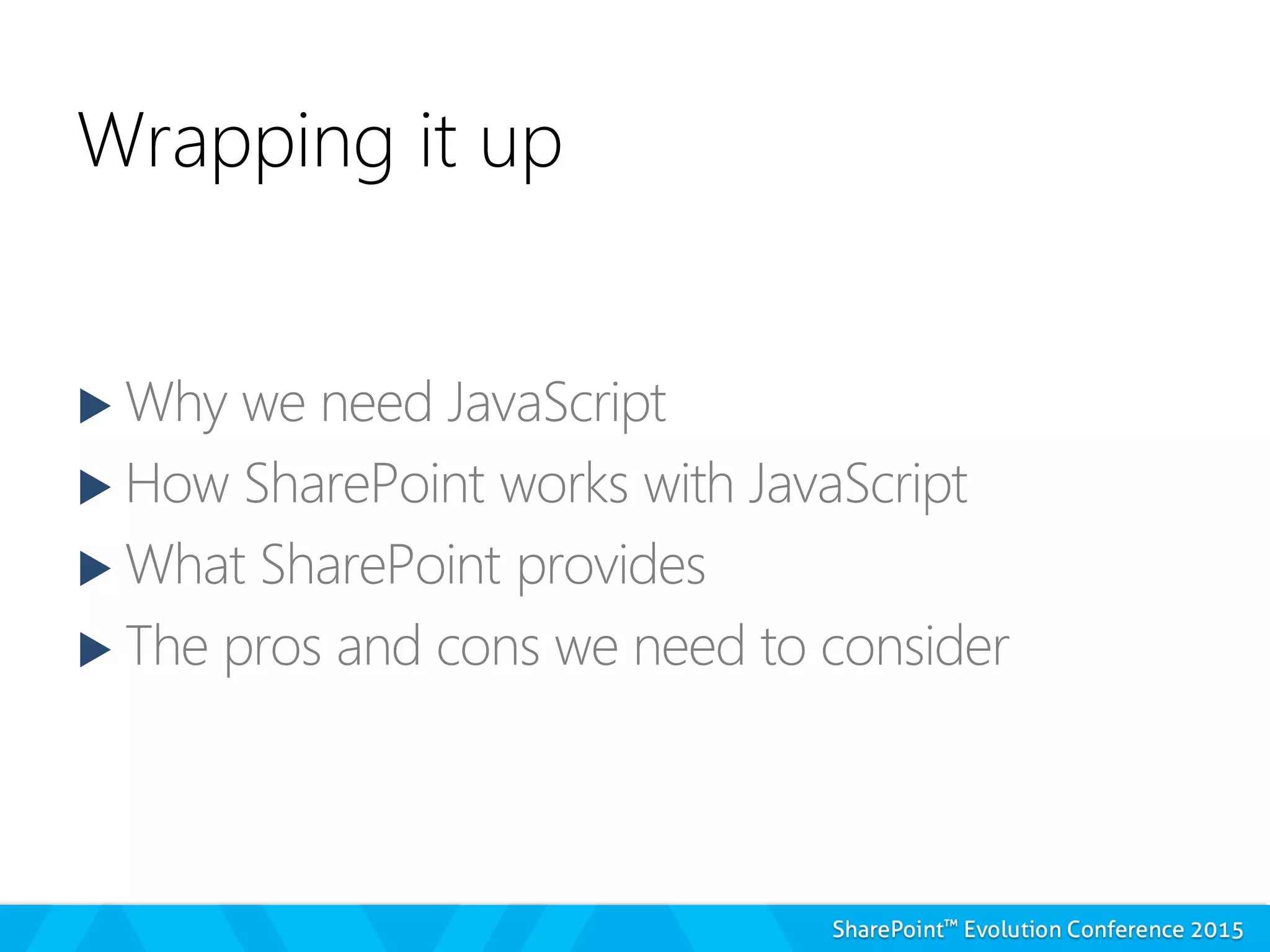 Wrapping it up




 