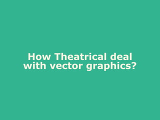 How Theatrical deal
with vector graphics?
 